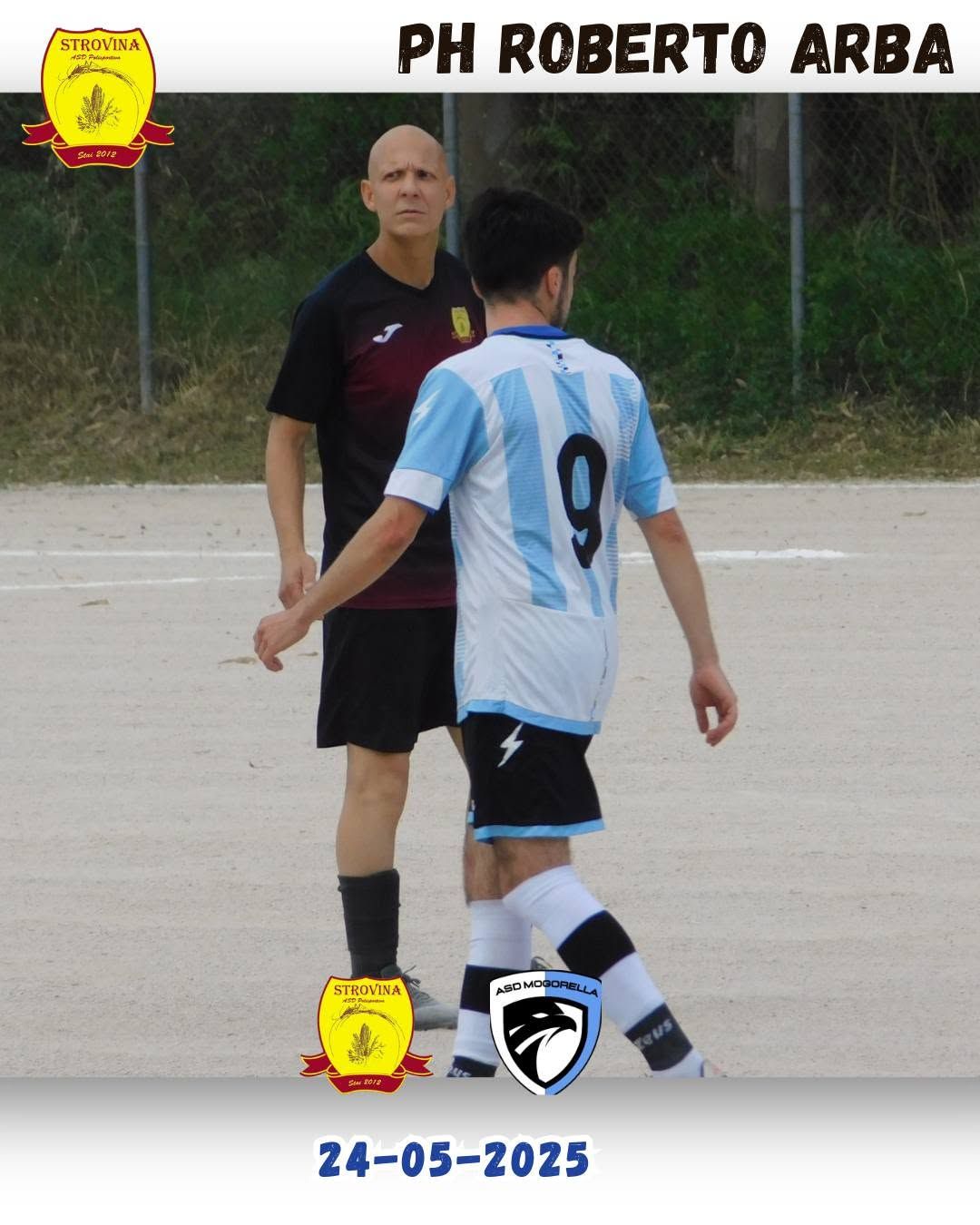 Giocatori in campo nel match Strovina-Mogorella sulla terra battuta